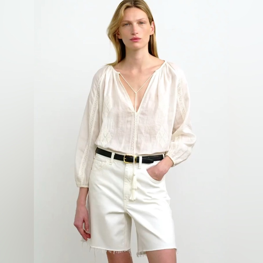 Nili Lotan Cristo Embroidered Blouse - Picture 3 of 13